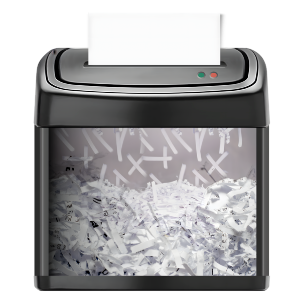 A picture of a shredder