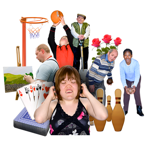 A range of activities like listening to music, bowling, painting and gardening