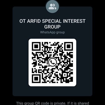 QR code for OT ARFID Special Interest Group