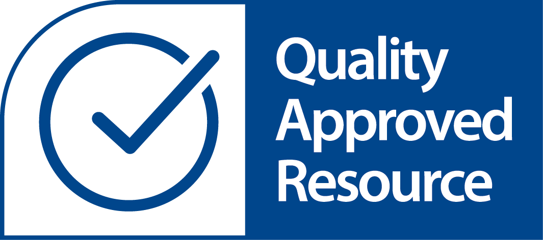 Quality Approved Resource with blue tick