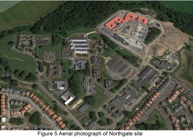Aerial view of Northgate Hospital