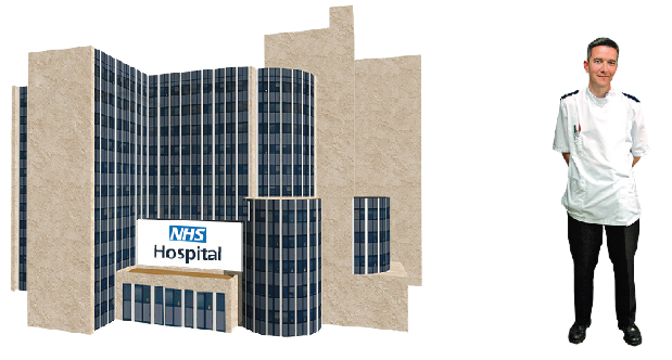 A hospital and nurse