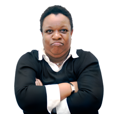 Angry looking person