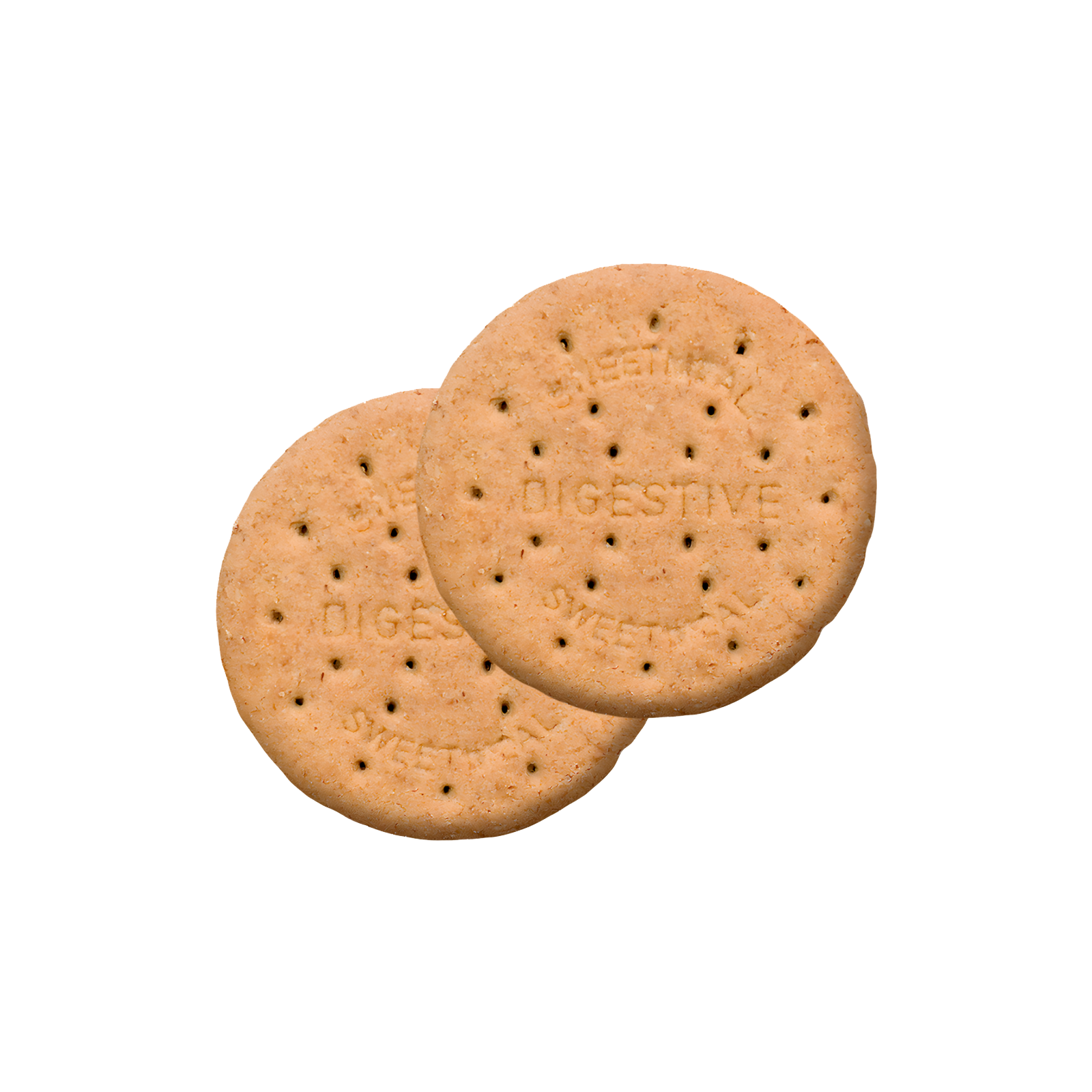 Two digestive biscuits