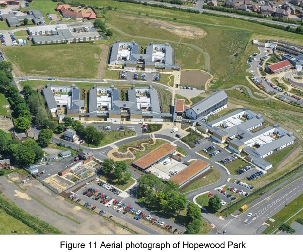 Hopewood Park aerial view