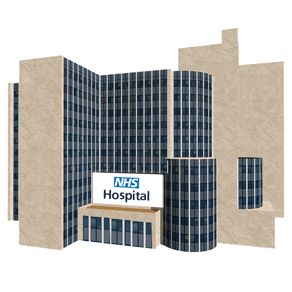 NHS hospital building
