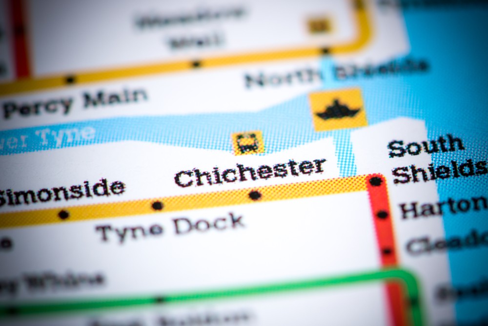 Close up of the Nexus Metro map