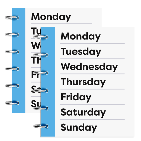 Weekly calendar