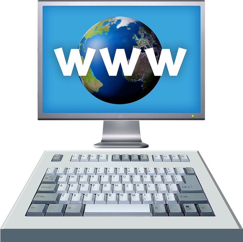 WWW on a computer screen