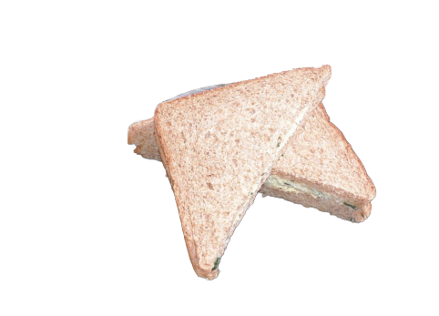 A sandwich made with two slices of bread