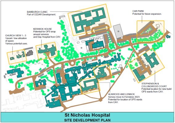 St Nicholas Hospital site development plan